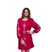 Embroidered Dress "Cherry Rhombs"